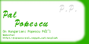 pal popescu business card